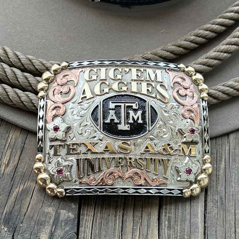 Class Belt Buckles - ATM Belt Buckle - Texas University Buckle